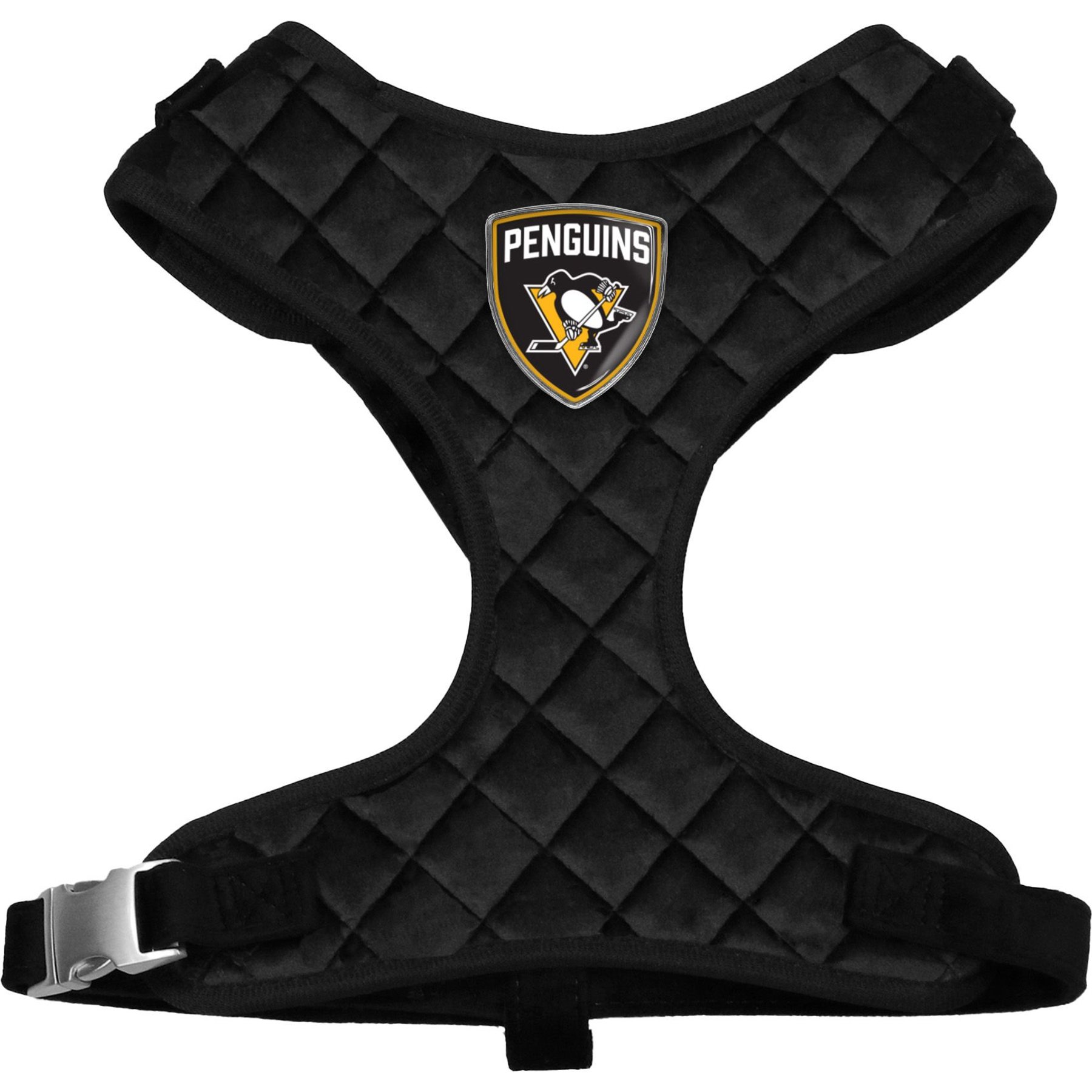 Littlearth NHL Velvet Dog Harness, Pittsburgh Penguins, X-Small