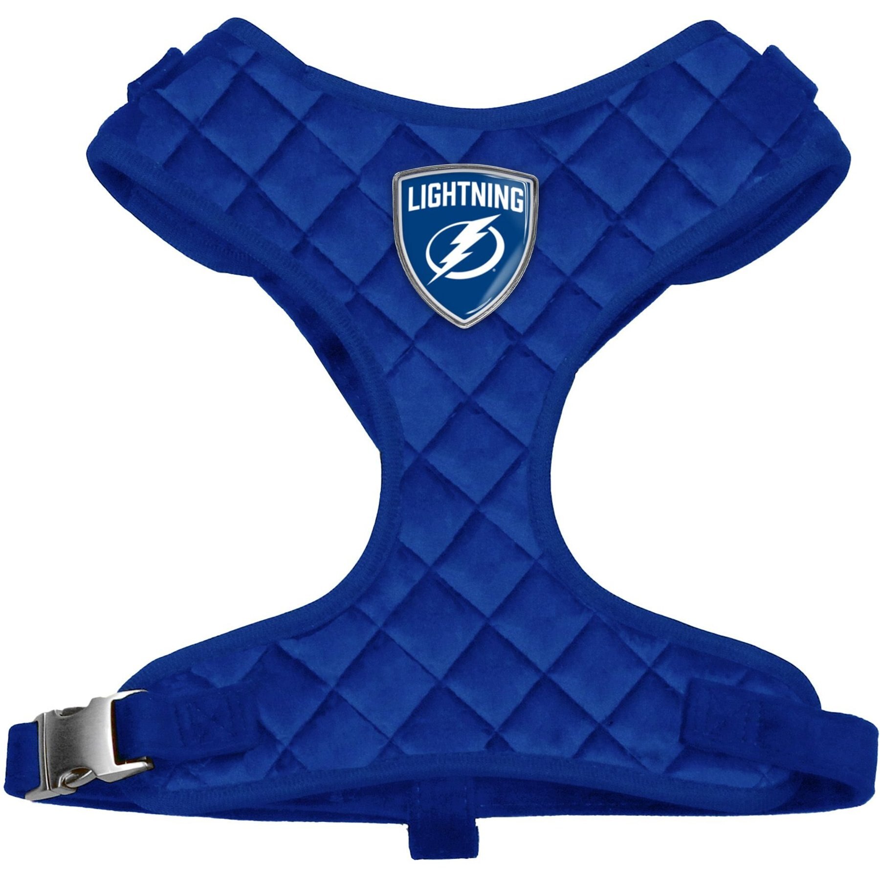 Littlearth NHL Velvet Dog Harness, Tampa Bay Lightning, Large
