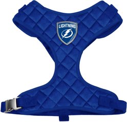 Littlearth NHL Velvet Dog Harness, Tampa Bay Lightning, Small