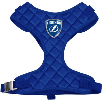 Littlearth Littlearth NHL Velvet Dog Harness, Tampa Bay Lightning, Small