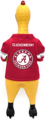 Show full view: Littlearth Rubber Chicken Squeaky Dog Chew Toy, Alabama Crimson Tide slide 2 of 5