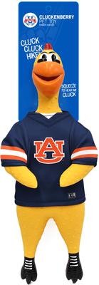 Show full view: Littlearth Rubber Chicken Squeaky Dog Chew Toy, Auburn University slide 3 of 5