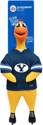 Show full view: Littlearth Rubber Chicken Squeaky Dog Chew Toy, BYU Cougars slide 3 of 5