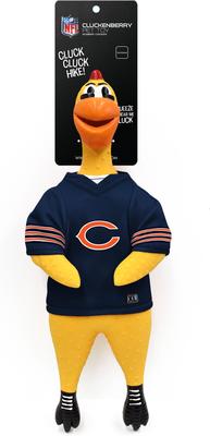 Show full view: Littlearth Rubber Chicken Squeaky Dog Chew Toy, Chicago Bears slide 2 of 4