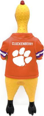 Show full view: Littlearth Rubber Chicken Squeaky Dog Chew Toy, Clemson Tigers slide 2 of 5
