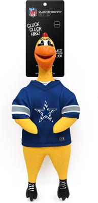Show full view: Littlearth Rubber Chicken Squeaky Dog Chew Toy, Dallas Cowboys slide 3 of 5