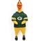 Show in main carousel: Littlearth Rubber Chicken Squeaky Dog Chew Toy, Green Bay Packers slide 1 of 5