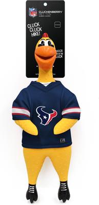 Show full view: Littlearth Rubber Chicken Squeaky Dog Chew Toy, Houston Texans slide 3 of 5
