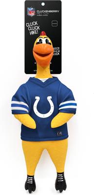 Show full view: Littlearth Rubber Chicken Squeaky Dog Chew Toy, Indianapolis Colts slide 3 of 5