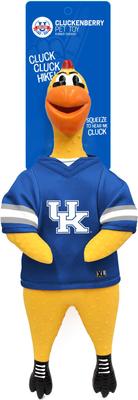 Show full view: Littlearth Rubber Chicken Squeaky Dog Chew Toy, Kentucky Wildcats slide 4 of 6