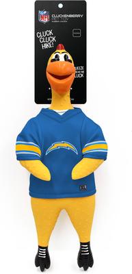 Show full view: Littlearth Rubber Chicken Squeaky Dog Chew Toy, Los Angeles Chargers slide 3 of 5