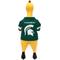 Show in main carousel: Littlearth Rubber Chicken Squeaky Dog Chew Toy, Michigan State Spartans slide 2 of 5