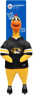 Show full view: Littlearth Rubber Chicken Squeaky Dog Chew Toy, Missouri Tigers slide 3 of 5
