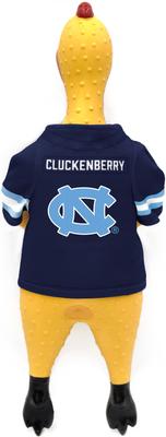 Show full view: Littlearth Rubber Chicken Squeaky Dog Chew Toy, North Carolina Tar Heels slide 2 of 5