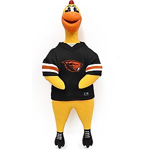 Littlearth Rubber Chicken Squeaky Dog Chew Toy, Oregon State Beavers