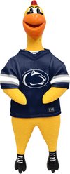 Littlearth NCAA Rubber Chicken Squeaky Dog Chew Toy, Penn State Nittany Lions