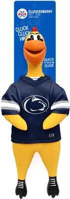 Show full view: Littlearth Rubber Chicken Squeaky Dog Chew Toy, Penn State Nittany Lions slide 3 of 5