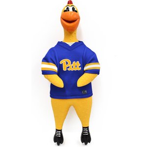 Littlearth Rubber Chicken Squeaky Dog Chew Toy, Pittsburgh Panthers
