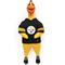 Show in main carousel: Littlearth Rubber Chicken Squeaky Dog Chew Toy, Pittsburgh Steelers slide 1 of 5