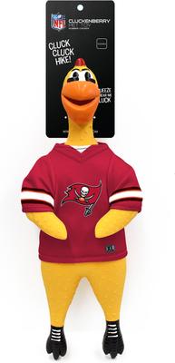 Show full view: Littlearth Rubber Chicken Squeaky Dog Chew Toy, Tampa Bay Buccaneers slide 4 of 6