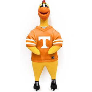 Littlearth Rubber Chicken Squeaky Dog Chew Toy, Tennessee Volunteers