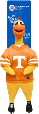 Show full view: Littlearth Rubber Chicken Squeaky Dog Chew Toy, Tennessee Volunteers slide 3 of 5