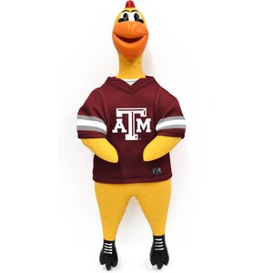 Littlearth Rubber Chicken Squeaky Dog Chew Toy, Texas A&M Aggies