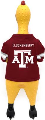 Show full view: Littlearth Rubber Chicken Squeaky Dog Chew Toy, Texas A&M Aggies slide 3 of 6