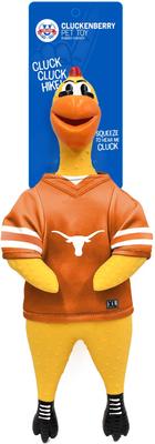 Show full view: Littlearth Rubber Chicken Squeaky Dog Chew Toy, Texas Longhorns slide 3 of 5