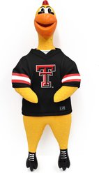 Littlearth Rubber Chicken Squeaky Dog Chew Toy, Texas Tech Red Raiders slide 1 of 4