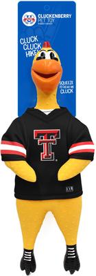 Show full view: Littlearth Rubber Chicken Squeaky Dog Chew Toy, Texas Tech Red Raiders slide 3 of 5