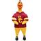 Show in main carousel: Littlearth Rubber Chicken Squeaky Dog Chew Toy, USC Trojans slide 1 of 5