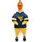 Show in main carousel: Littlearth Rubber Chicken Squeaky Dog Chew Toy, West Virginia Mountaineers slide 1 of 5