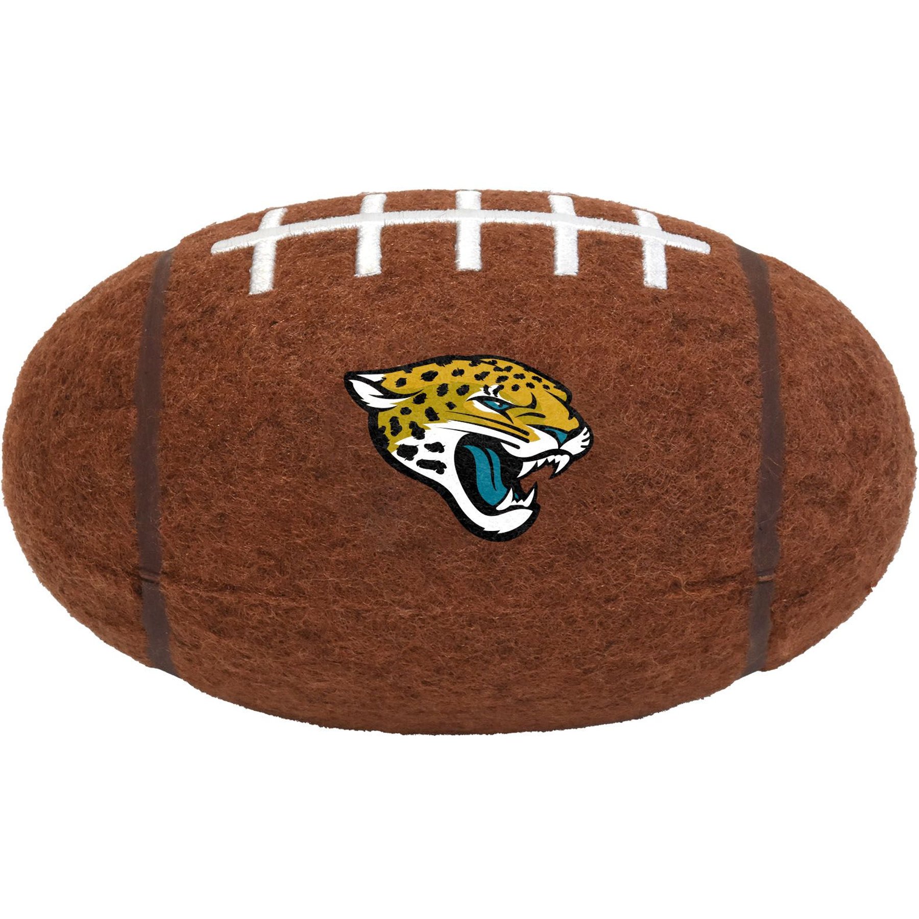 Littlearth NFL Tough Chewer Dog Football Toy, Jacksonville Jaguars