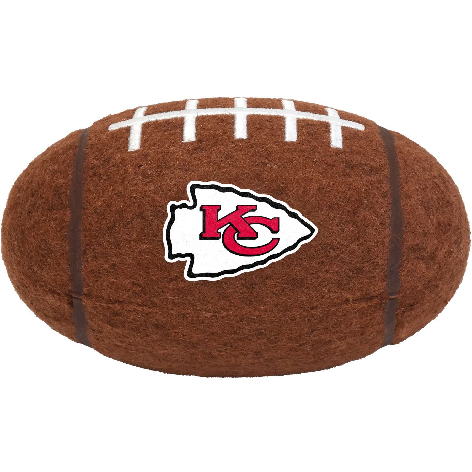 Littlearth NFL Tough Chewer Dog Football Toy, Kansas City Chiefs