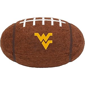 Littlearth Tough Chewer Dog Ball Toy, West Virginia Mountaineers