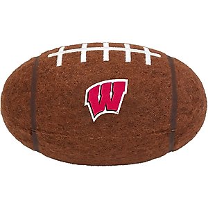Littlearth Tough Chewer Dog Ball Toy, Wisconsin Badgers
