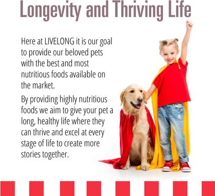 Show full view: Livelong Healthy & Strong Bison/Buffalo & Sweet Potato Recipe Wet Dog Food, 12.5-oz can, case of 12 slide 6 of 7