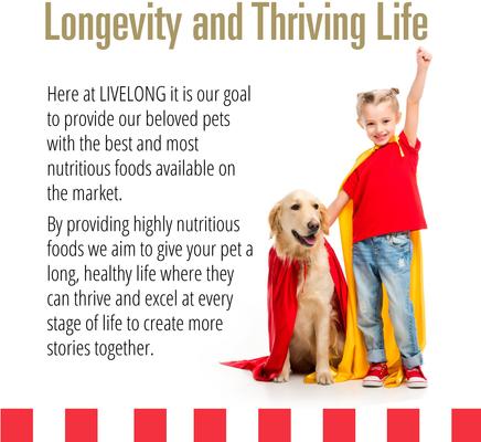 Show full view: Livelong Healthy & Strong Chicken & Sweet Potato Recipe Wet Dog Food, 12.5-oz can, case of 12 slide 7 of 8
