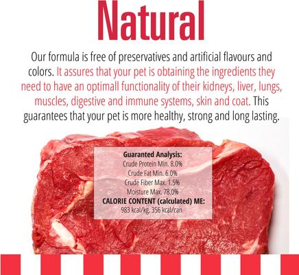 Show full view: Livelong Healthy & Strong Lamb, Beef & Sweet Potato Recipe Wet Dog Food, 12.5-oz can, case of 12 slide 4 of 8