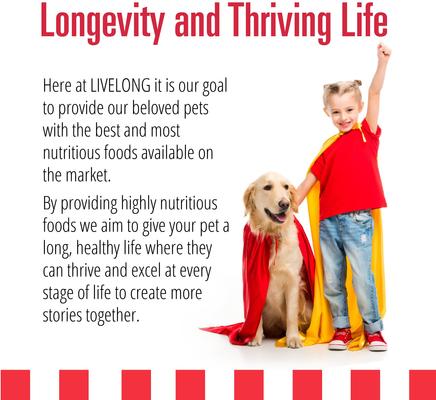 Show full view: Livelong Healthy & Strong Lamb, Beef & Sweet Potato Recipe Wet Dog Food, 12.5-oz can, case of 12 slide 7 of 8