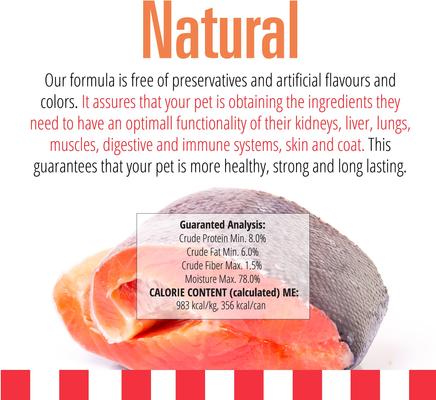 Show full view: Livelong Healthy & Strong Salmon & Sweet Potato Recipe Wet Dog Food, 12.5-oz can, case of 12 slide 3 of 7