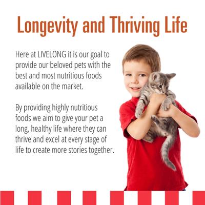 Show full view: Livelong Healthy & Strong Yummy Turducken Wet Cat Food, 5.5-oz can, 24 count slide 6 of 7
