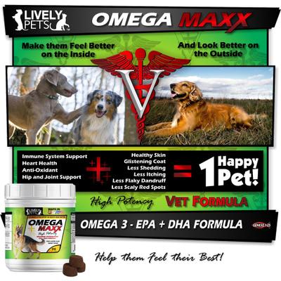 Show full view: Lively Pets Omega Maxx Fish Oil Large & Giant Dog Soft Chews, 90 count slide 5 of 8