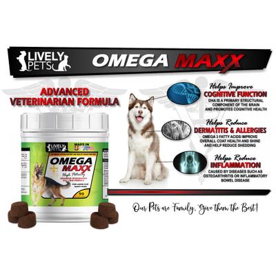 Show full view: Lively Pets Omega Maxx Fish Oil Large & Giant Dog Soft Chews, 90 count slide 7 of 8