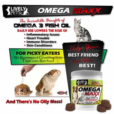 Show full view: Lively Pets Omega Maxx Fish Oil Small & Medium Dog Soft Chews, 60 count slide 6 of 7
