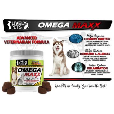 Show full view: Lively Pets Omega Maxx Fish Oil Small & Medium Dog Soft Chews, 60 count slide 7 of 7