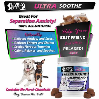 Show full view: Lively Pets Ultra Soothe Calming Aid Dog Soft Chews, 60 count slide 6 of 6