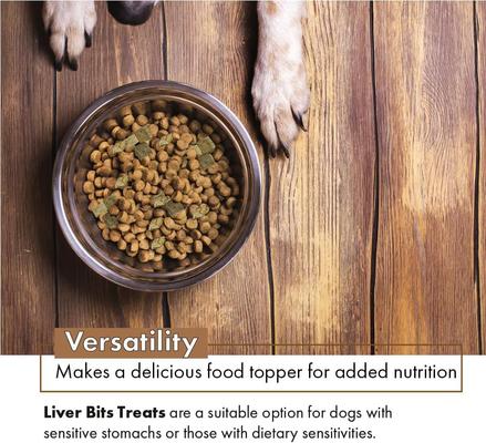 Show full view: Liver Bits Freeze-Dried Raw Dog Treats, 4-oz bag slide 7 of 10