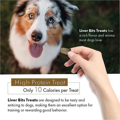 Show full view: Liver Bits Freeze-Dried Raw Dog Treats, 4-oz bag slide 5 of 10